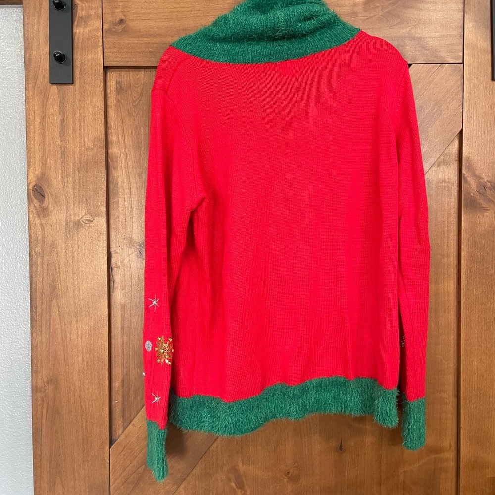 Delightfully (Ugly) Christmas sweater. Size large - Picture 6 of 6